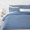 AmazonBasics Microfiber Checkered 3-Pieces Queen Gingham Plaid Quilt/Duvet/Comforter Cover Set with 2 Pillow Covers
