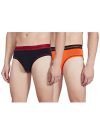 one8 by Virat Kohli Men’s Cotton Brief (Pack of 2) (203M-NAVY/ORANGE_Navy/Orange_X-Large_Navy/Orange_XL)