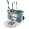 Cello Spin Mop Bucket Max Clean with Soap Dispenser, Grey