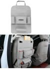Oshotto Car Backseat Storage Organizer Phone Holder,Multi-Pocket for Bottles, Tissue Boxes,Kids Toy Storage and Great Travel Accessory Compatible with Toyota Glanza (Grey)