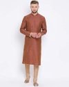 Sanwara Men’s Silk Kurta (SY_SK_656_MN_36_Maroon_S)