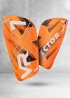 Vector X VRX7 Shin Guard Colourful Protective Football Shin Guard (S/M, Orange)