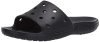 crocs Unisex Adult Classic Slide Black Slipper-10 UK (206121-001)-M11
