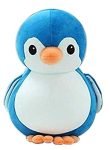 Babique Penguin Teddy Bear Plush Soft Toy Cute Kids Birthday Animal Baby Boys/Girls 28 cm, Blue