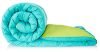 Amazon Brand – Solimo Microfiber Reversible Comforter, Single (Aqua Blue & Olive Green, 200 GSM)