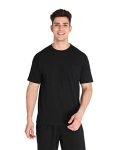 CHKOKKO Men’s Terry Cotton Loose Fit Half Sleeves T-Shirt Black Size Medium