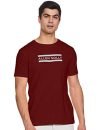 Allen Solly Men’s Plain Regular fit T-Shirt (ASKCQRGF602455_Maroon L)