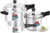 Pigeon by Stovekraft Aluminium Outer Lid Pressure Cooker Combo 2 litre, 3 litre, and 5 litre, Induction Base – 12685 (Silver)