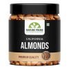 Nature Prime 100% Natural and Premium California Almond 200gm | Quality Badam Giri | – Almonds – Rich in Protein and Increase Stamina | Real Nuts | Whole Natural Badam Dry Fruits (Jar Pack)