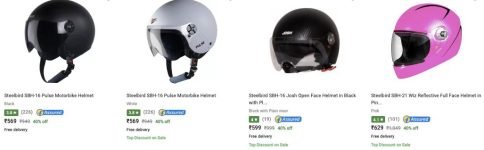 40% Off On Steelbird Helmet.