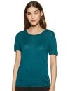Allen Solly Women’s Plain Regular fit Shirt (AHFTCRGFT28368_Green_Medium)