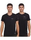 Charged Active-001 Camo Jacquard Round Neck Sports T-Shirt Black Size Xs And Charged Brisk-002 Melange Round Neck Sports T-Shirt Indigo Size Xs