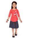 Aarika Girl’s Cotton Knee-Long Dress (DR-11520_Gajri_3-4 Years)
