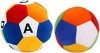 Babique Ball Soft Toy Stuffed Plush Ball Kids Birthday Gift 26 cm (ABCD) Ball Rattle Sound Soft Toy for Kids Baby Boy Girl Birthday (10 cm)