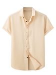 Lyriq Shirt for Men || Casual Shirt for Men || Men Stylish Shirt || Men Plain Shirt Cream