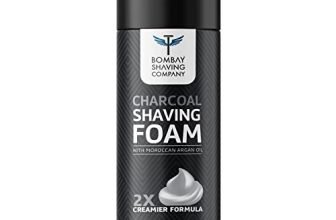Bombay Shaving Company Charcoal Shaving Foam, 266 Ml (33% Extra) With Activated Charcoal & Moroccan Argan Oil