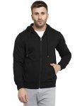 Scott International Rich Cotton Winter Wear Hooded Sweatshirt for Men’s & Boys- Cotton, Casual, Lightweight, Fashionable, Trendy, Solid Men’s Winter Hoodie Black