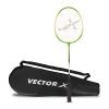 Vector X VXB-150 Badminton Racquet (1 PC Racquet + Full Cover, Green)
