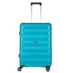 Priority Germany 001 Polycarbonate Hard Luggage 360° Spinner Wheel 3 Piece Set (20″| 24″| 28″) 8-Wheel Upright, Blue with Combination Lock