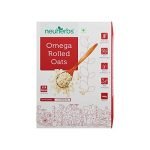Neuherbs Omega Rolled Oats 400g – Protein Oats | Cereal for Breakfast | Diet Food for Weight Loss| Healthy Cereal For Weight Loss | 100% Natural Wholegrain | Easy to Cook