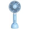 UN1QUE X1 Mini Fan Portable Hand Fan with Powerful Brushless Motor – Small, Lightweight,3 Speeds,USB Rechargeable for Indoor and Outdoor Use by Women and Men Table Standing Base Included (Blue)