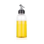 Black Olive Oil Liquid Dispenser- Leak-Proof Transparent Plastic Oil vinegar Dispenser bottle, Easy to Flow Oil Pourer Liquid Dispenser for kitchen restaurant (500 ML)