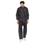 Ben Martin Men’s Waterproof Raincoat or Rainsuit Set, Includes Top and Bottom, Adjustable Hood, Inner Mobile Pocket, and Storage Bag, Polyester Reversible Double Layer Rainsuit Set