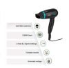 Wahl WCHD4-1124 Travel Dry Hair Dryer -1200W (Black)