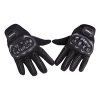 Steelbird GT-17 Full Finger Bike Riding Gloves with Touch Screen Sensitivity at Thumb and Index Finger, Protective Off-Road Motorbike Racing (XL, Black, Polyester, Cycling)