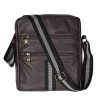 TULMAN PU Leather Travel Business Sling Crossbody Messenger Bag for Men & Women – Chocolate Brown- 22 x 6.5 x 26 CM