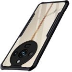 TheGiftKart Polycarbonate Crystal Clear Back Cover Case For Realme 11 Pro/11 Pro Plus 5G|360 Degree Protection|Shock Proof Design|Transparent Back Cover (Black Bumper)