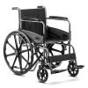 KosmoCare Dura Rexine Mag Wheel Regular Foldable Wheelchair with Safety Belt for added security | Wheel chairs for old people | Manual Mobility Aid Comfortable 18″ wide seat |