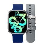 Vibez by Lifelong Smartwatch for Men & Women|1.85″ HD Display|One Watch .Two Straps|Bluetooth Calling, Multiple Watch Faces,Health Tracker,7-Day Battery (VBSWW612,Hype Series)