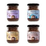 Bevzilla 50 Grams X 4 Flavoured Instant Coffee Powder Pack of Colombian Gold, Turkish Hazelnut, French Vanilla & English Butterscotch | Strong Coffee| 100% Arabica Instant Coffee