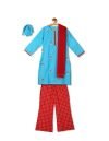 Karigari by Unlimited Girl’s Cotton Salwar Kameez Dupatta (KIJGSKD20034ASO_Assorted_7 Years-8 Years)