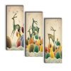 SAF set of 3 Deer UV textured self adeshive wall painting for home decoration SANF-SJ83