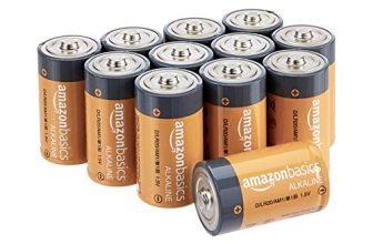 AmazonBasics D Cell Everyday Alkaline Batteries (12-Pack)