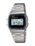 Shocknshop Digital Sports Square Dial LED Unisex Stainless Steel Strap Watch for Men and Womens -WCH70 (Silver)