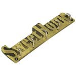 Cliffside Products Deluxe Stainless Steel 5 Pin Cloth Hanger Robe Wall Door Hooks Rail for Hanging Keys,Clothes,Towel Steel Hooks (Pack of 1)