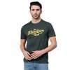 Red Tape Men’s Casual Round Neck Printed T-Shirt | Half Sleeve Comfortable & Breathable | Graphic Printed Cotton T-Shirt_RHP1306-L Dark Green