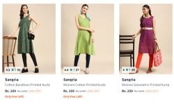Myntra : Sangria Women Kurta Starts @ 259