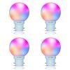 EcoLink 0.5W Base B22 NeoGlow LED Bulb (Multiolour,Pack of 4)
