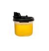 Simparte Air-Tight & Leak Proof Plastic Anti Microbial Oil Pourer – For Vinegar | Sauces | Olive & Refined Oils | Easy Flow | Bpa Free (Black) (1, 285Ml)