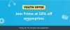 💥1 Year Amazon Prime Membership @ 249🔥 Only  Coupon : Youth Offer : 1⃣First Collect Coupon, Then Claim Youth Offer (Note – Your Age should be between 18-24)2⃣Then  Prime Annual Membership (Worth ₹1499). You’ll get ₹500 + ₹750 Cashback.Note : Offer is Only for Youth User🚨 (Not for all users)—————————————————–Update : After Prime SubscriptionFree ₹150 Amazon Pay Balance by Music Streaming : 🔗Effective Price ₹99🔥👉GET AMAZON PRIME BEFORE PRIME DAY SALE. MANY deal DEALS TO COME IN SALE