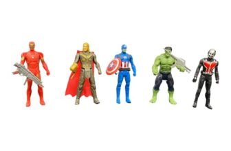 G.Fidel Avenger Super Hero Action Figure Toy Set (Set Of 5 Superheroes)