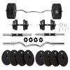 Bullar Home Gym Set, 8kg to 20kg PVC Weight Plates, 3 ft curl ez Rod, Pair of Dumbbells Rod, Gym Equipment for Men (10 kg Combo)