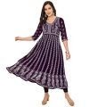 Ethnicjunction Women’S Georgette Chikankari Embroidered Anarkali Kurta (B19-Apsara-Wine_M_Purple)