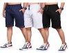 Men’s Regular Shorts (woreon_Black, Navy And Grey_L)