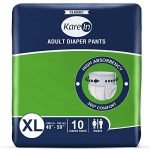 Kareln Classic Adult Diaper Pants, Extra Large 100 – 150 Cm (40″- 59″), Unisex, Leakproof, Elastic Waist, Wetness Indicator, 10 Count