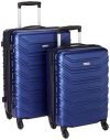 Amazon Brand – Solimo Cruiser Hardside Trolley, Blue, Set of 2 (55cm + 66cm)